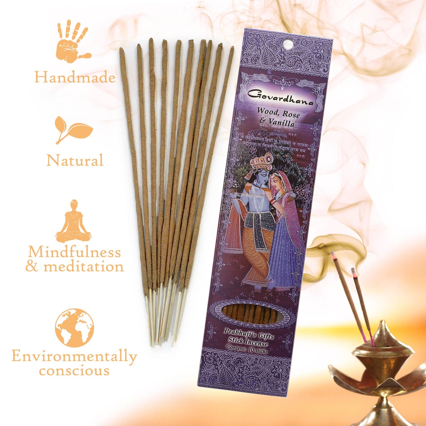 Incense Sticks Govardhana - Loban and Coconut