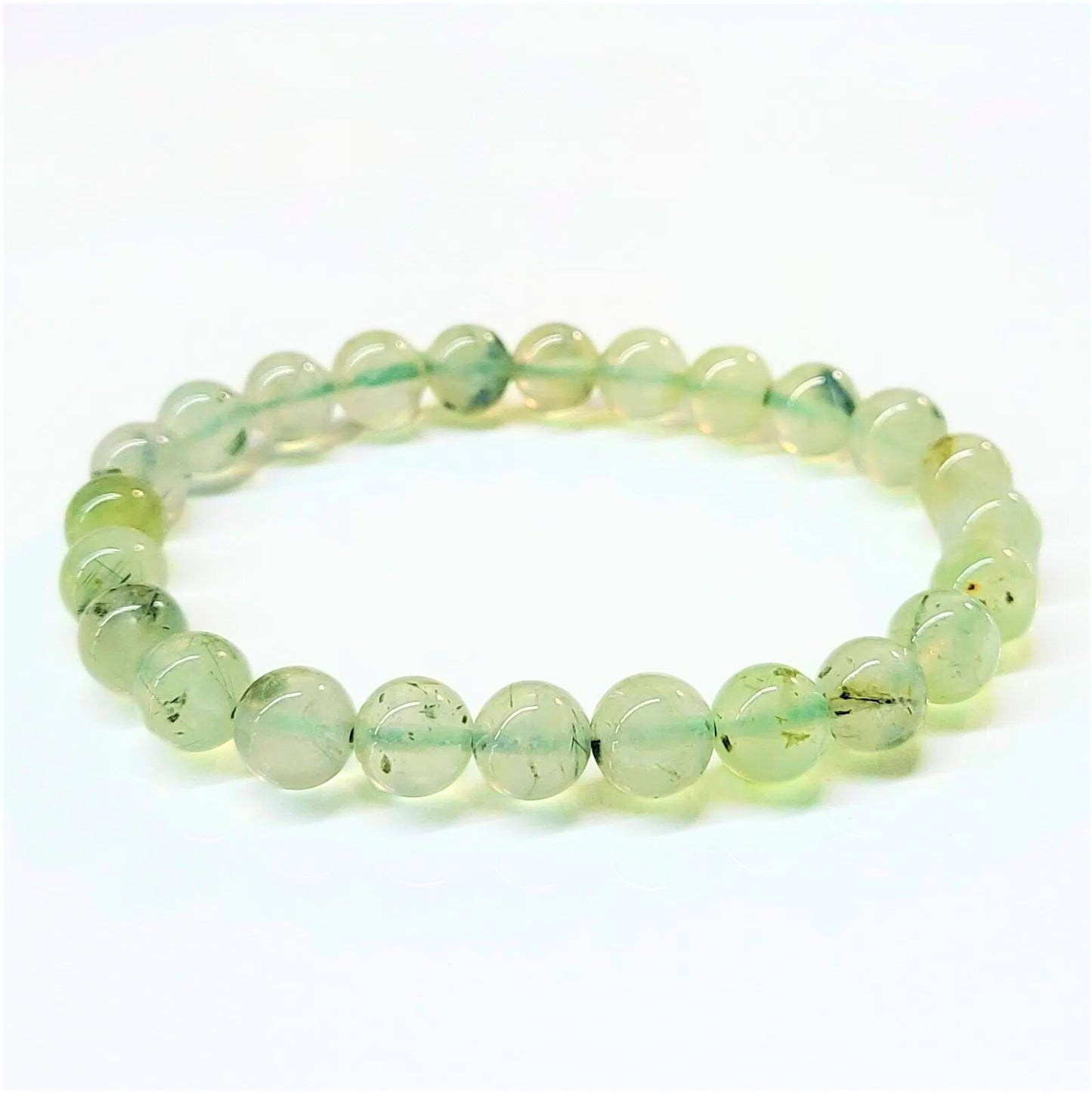 Prehnite Beaded Bracelets 8mm
