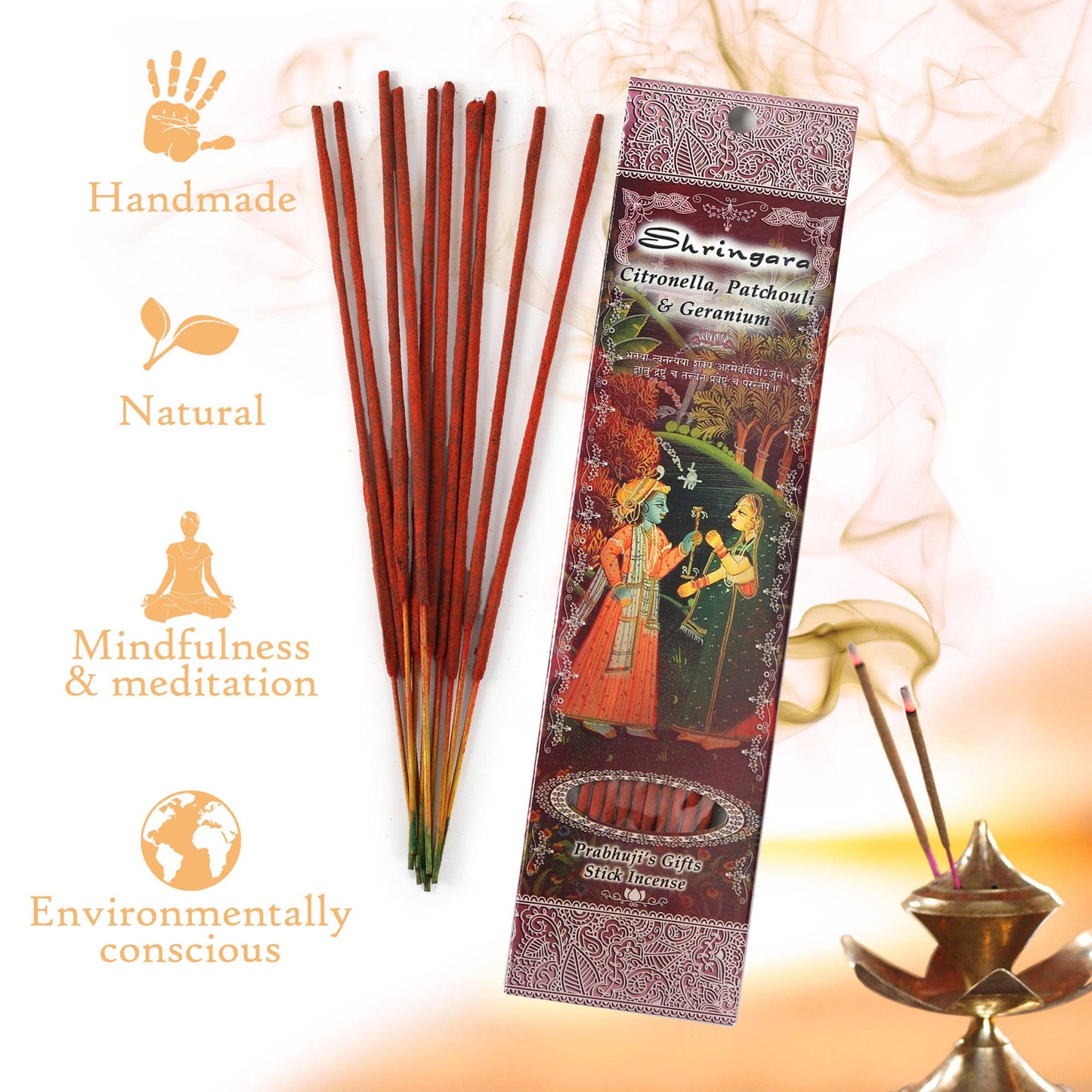 Incense Sticks Shringara - Citronella, Patchouli and Geranium