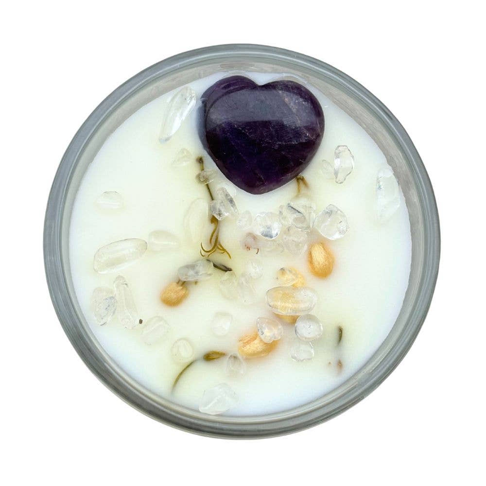 Divine Light Crystal Candle