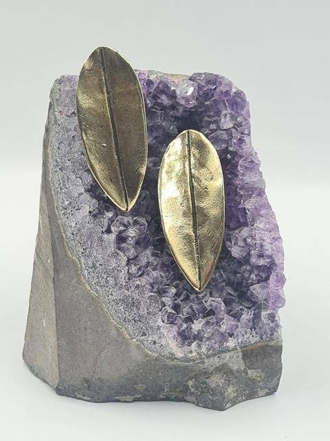 Sacred Leaf Earrings: Post