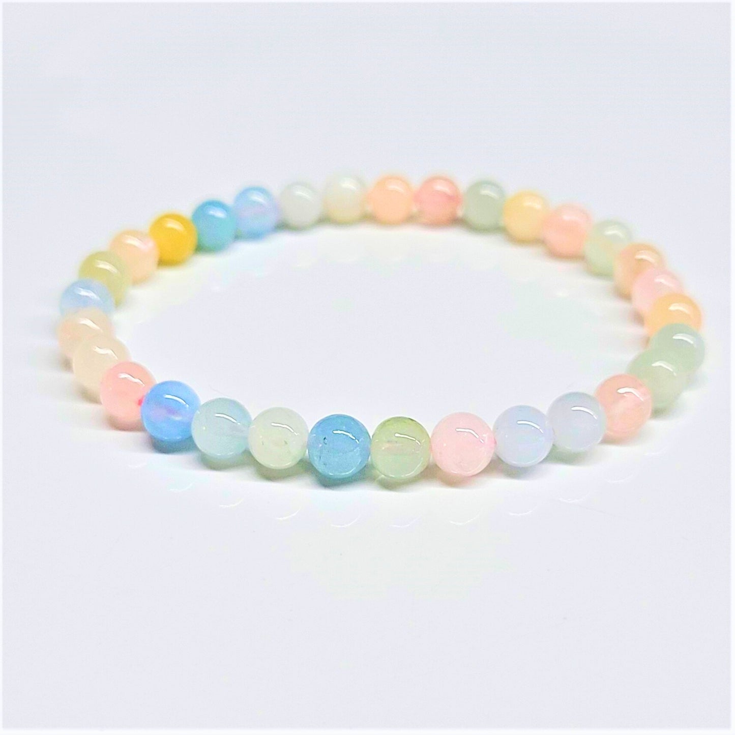 Morganite Beaded Bracelets 6mm