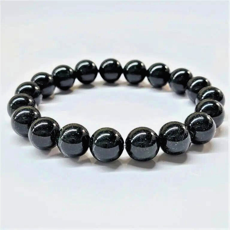 Green Goldstone Beaded Bracelets 10mm