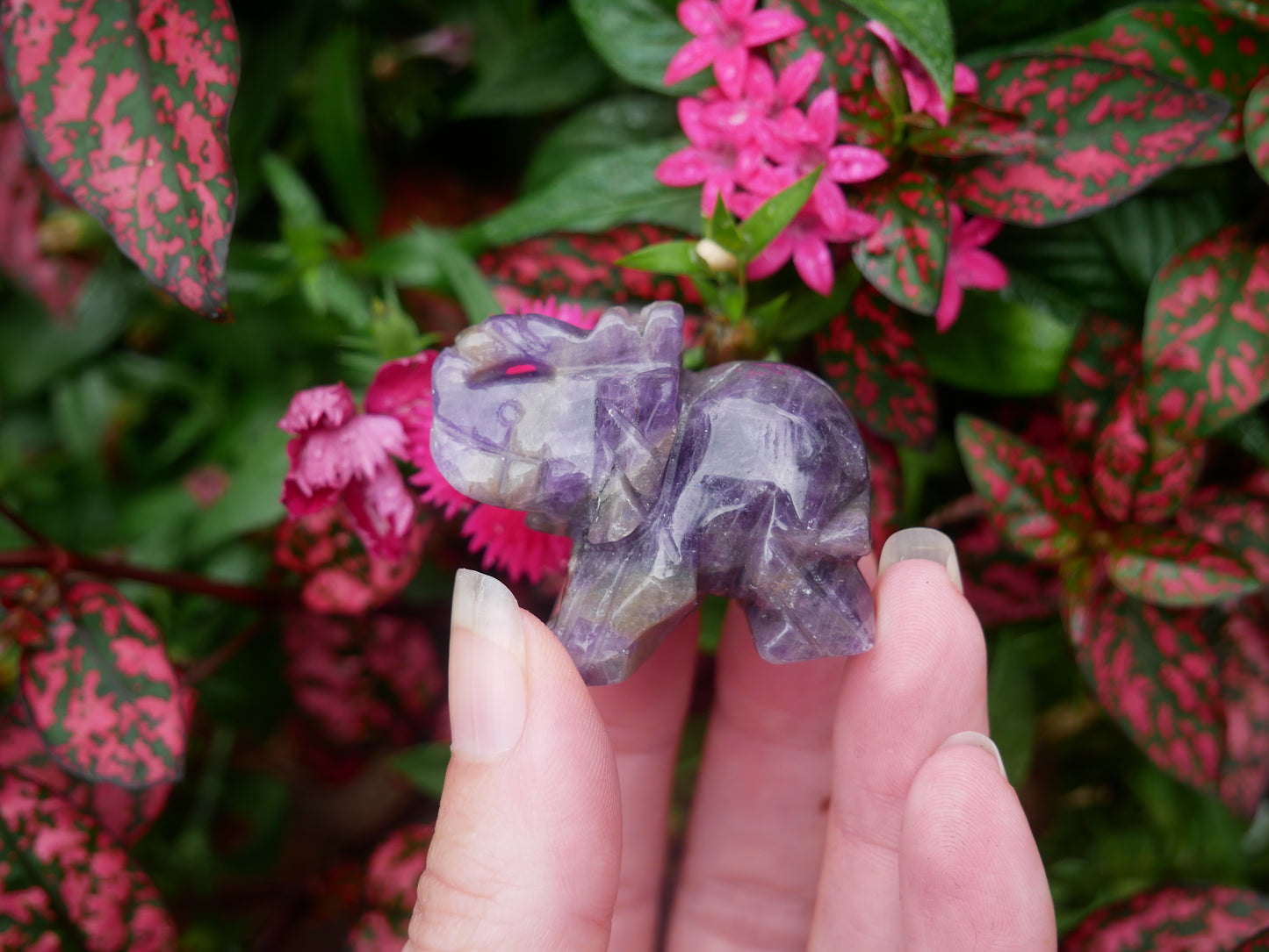 Amethyst Elephants - Spirit Animals
