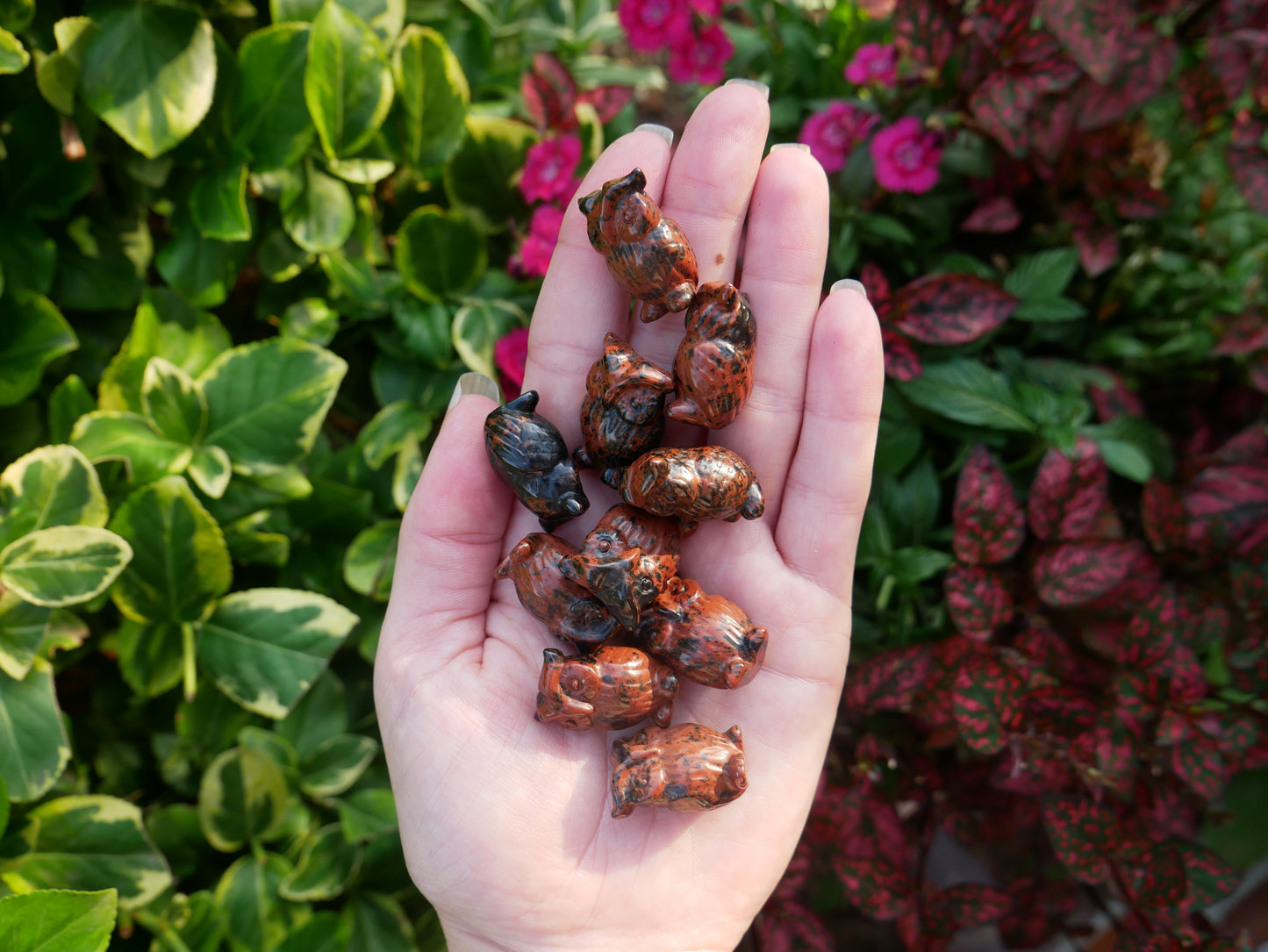 Mahogany Obsidian Owls - Spirit Animals