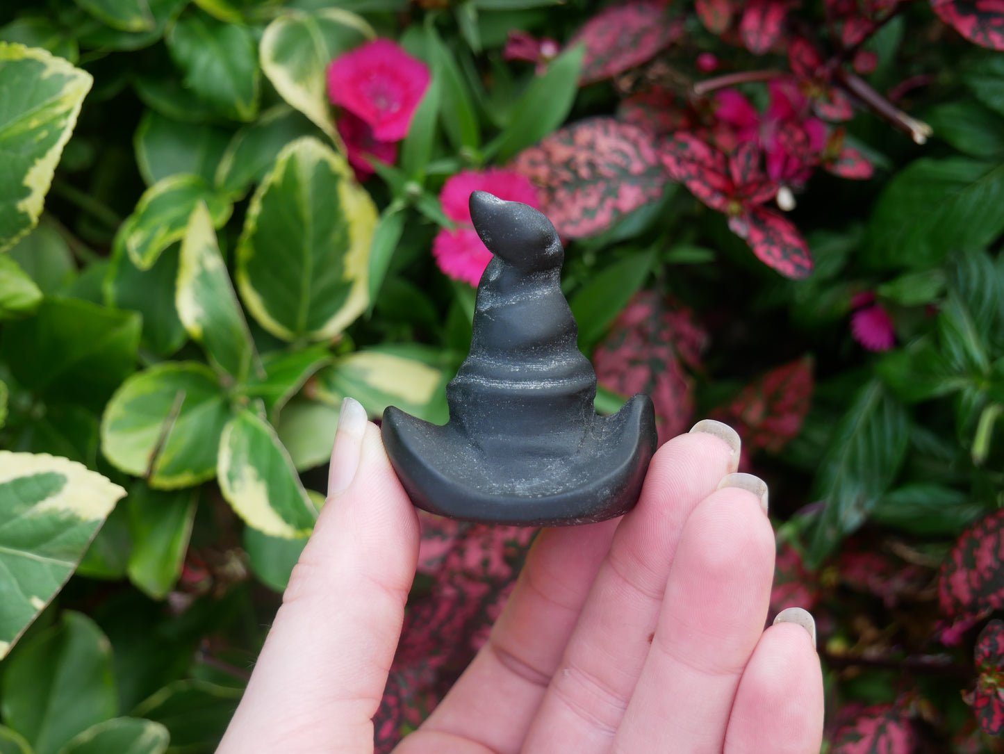 Black Obsidian Witch Hat
