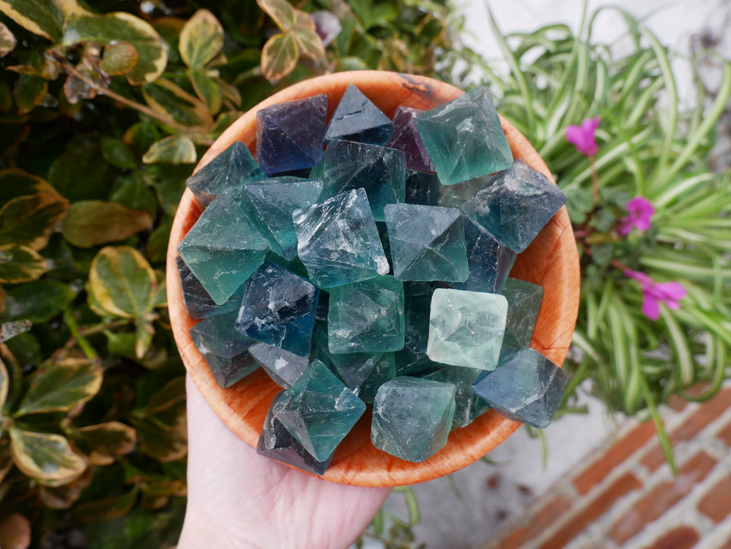 Fluorite Octahedron Large