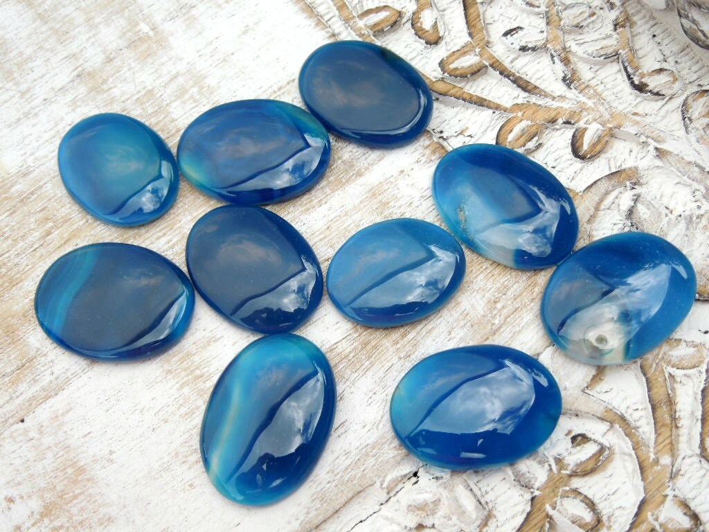 Blue Onyx Worry Stones - The Healing Sanctuary