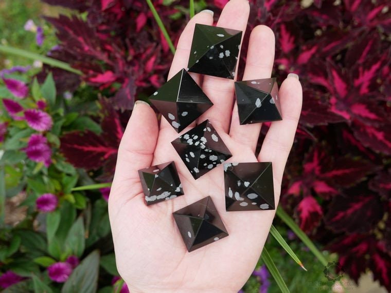 Snowflake Obsidian Pyramids