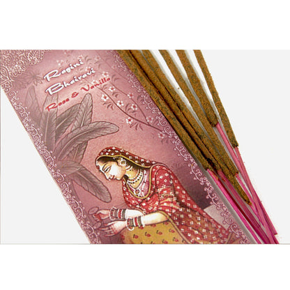 Incense Sticks Ragini Bhairavi - Rose and Vanilla - Passion