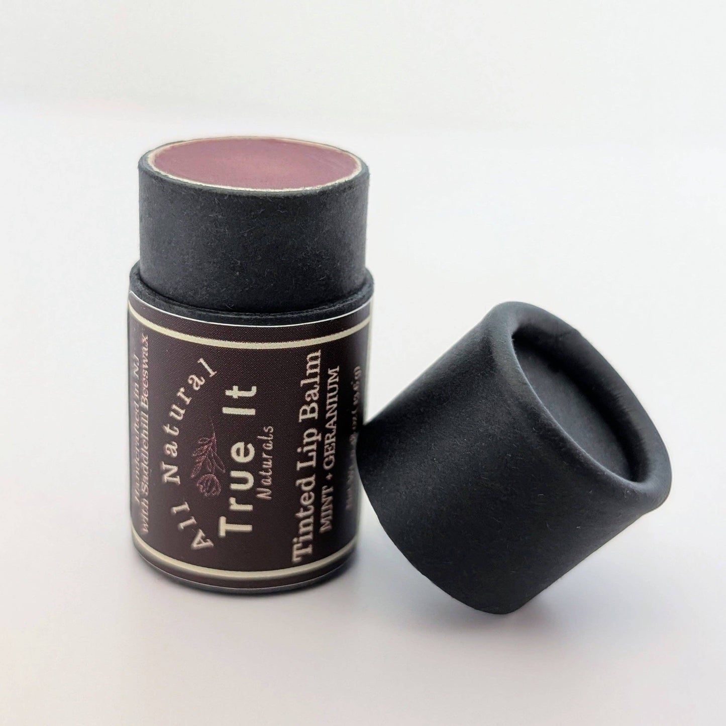 Naturally Tinted Geranium and Mint Lip Balm