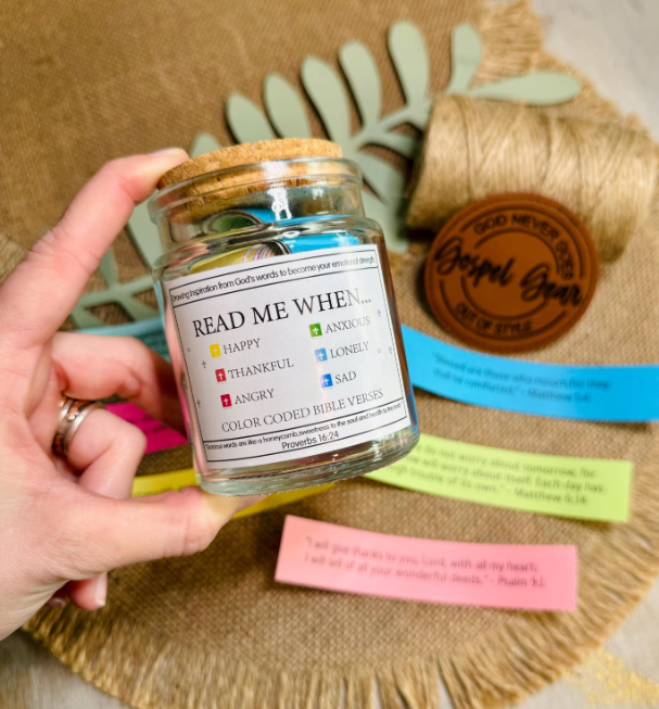 Read Me When Bible Verse Scripture Jar