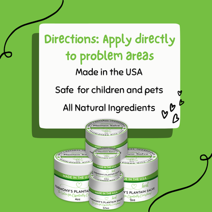Plantain Salves: 0.25oz