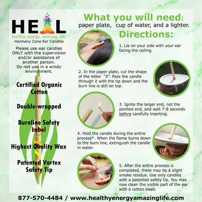 Herbal Ear Candles by Doc Harmony: 2-Pack