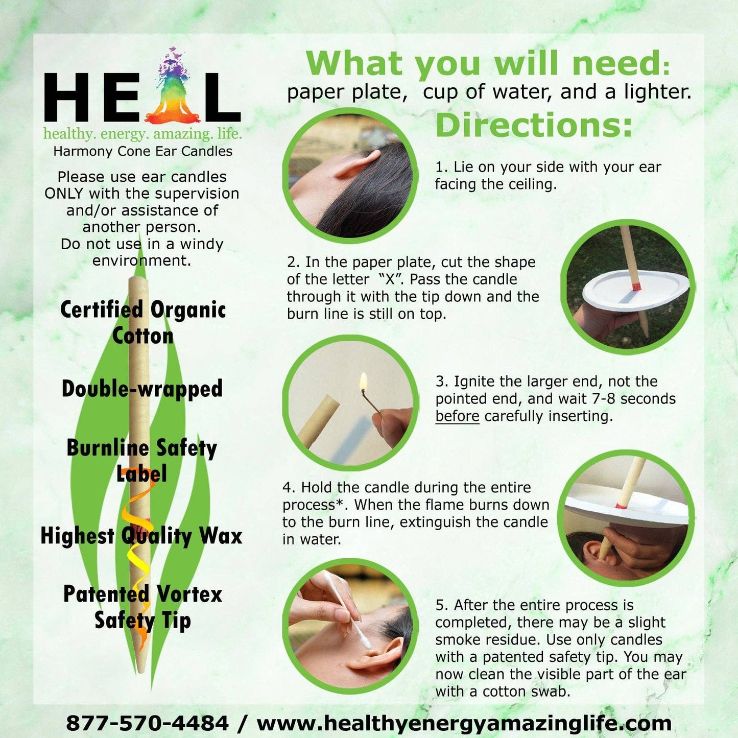 Holiday Ear Candles by Doc Harmony: 2-Pack