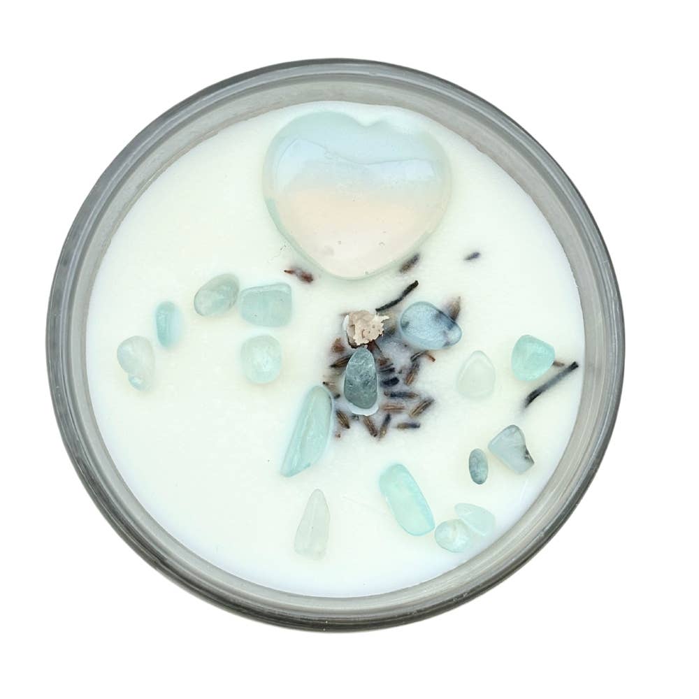 Calming Paradise Crystal Candle