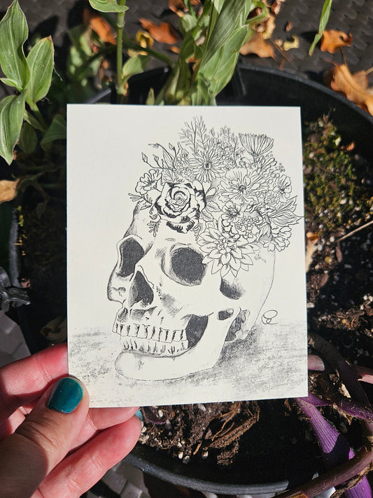 Hallow-gram Gift Card Set-Skull