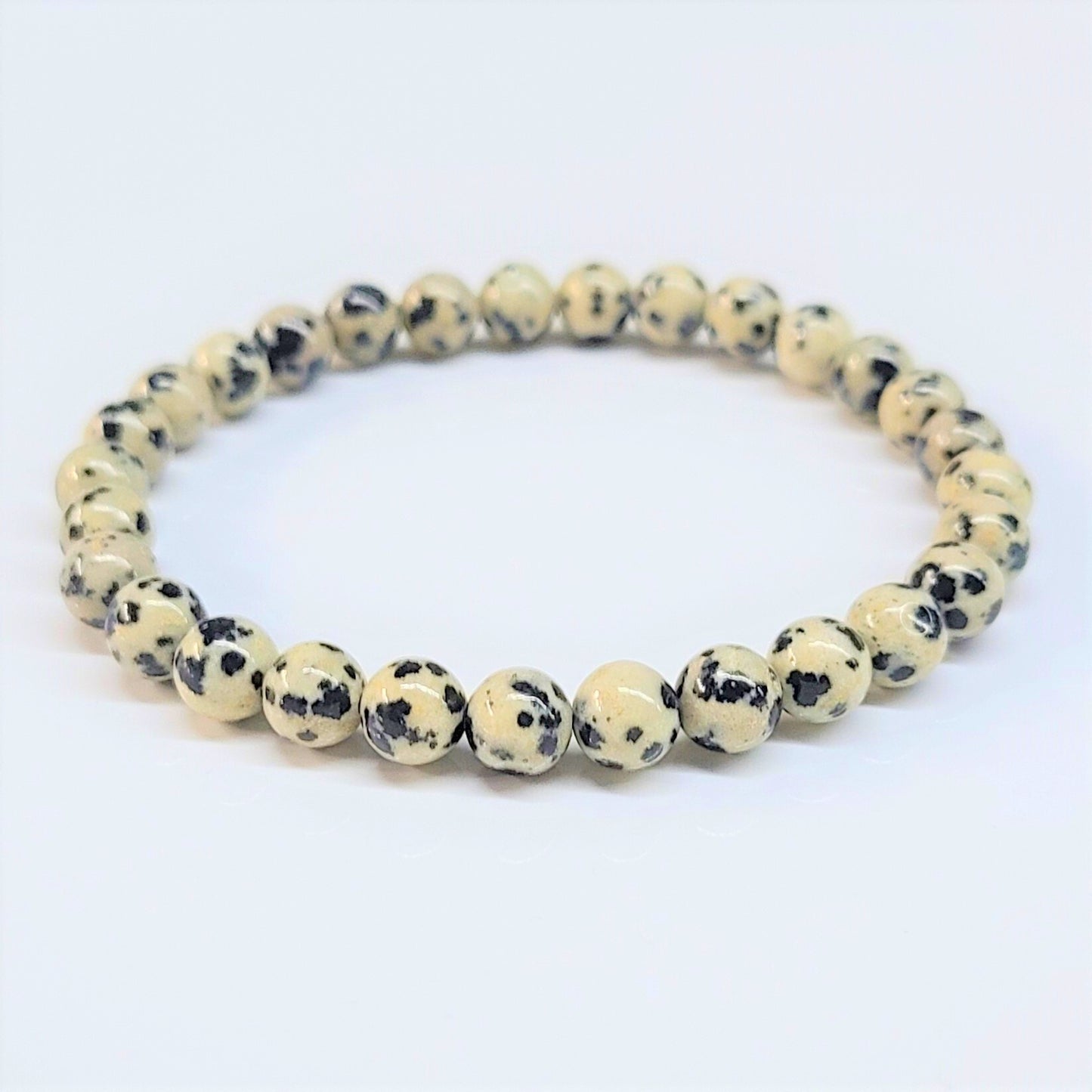 Dalmatian Jasper Beaded Bracelets 6mm