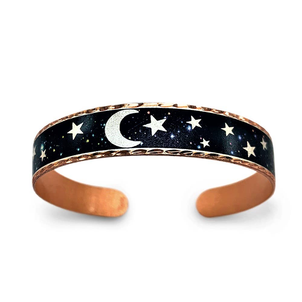 BNS MS Moon and Star Narrow Bracelet