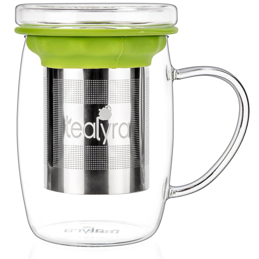 PerfecTEA Glass Cup Infuser - Perfect Tea Mug