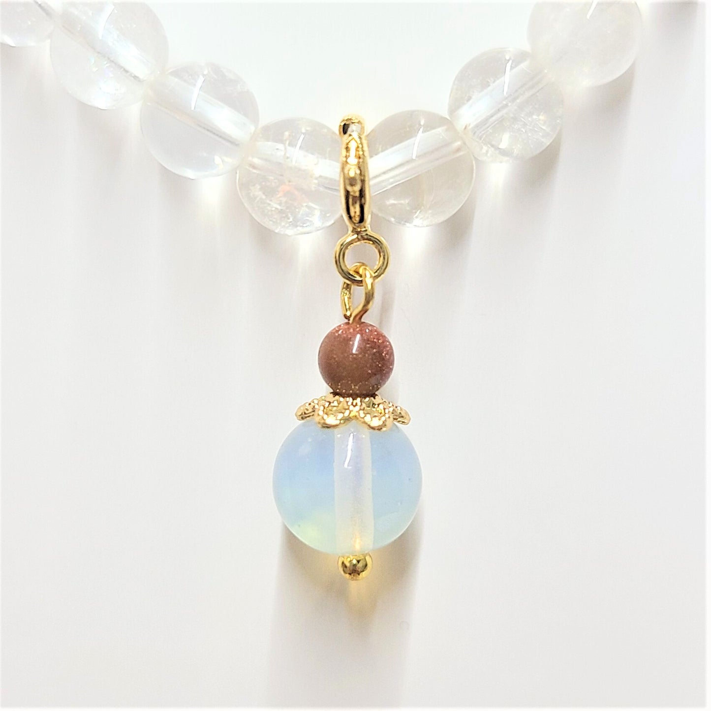 Opalite Charm Gold Accessory