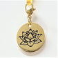 Lotus Charm Pendant Gold