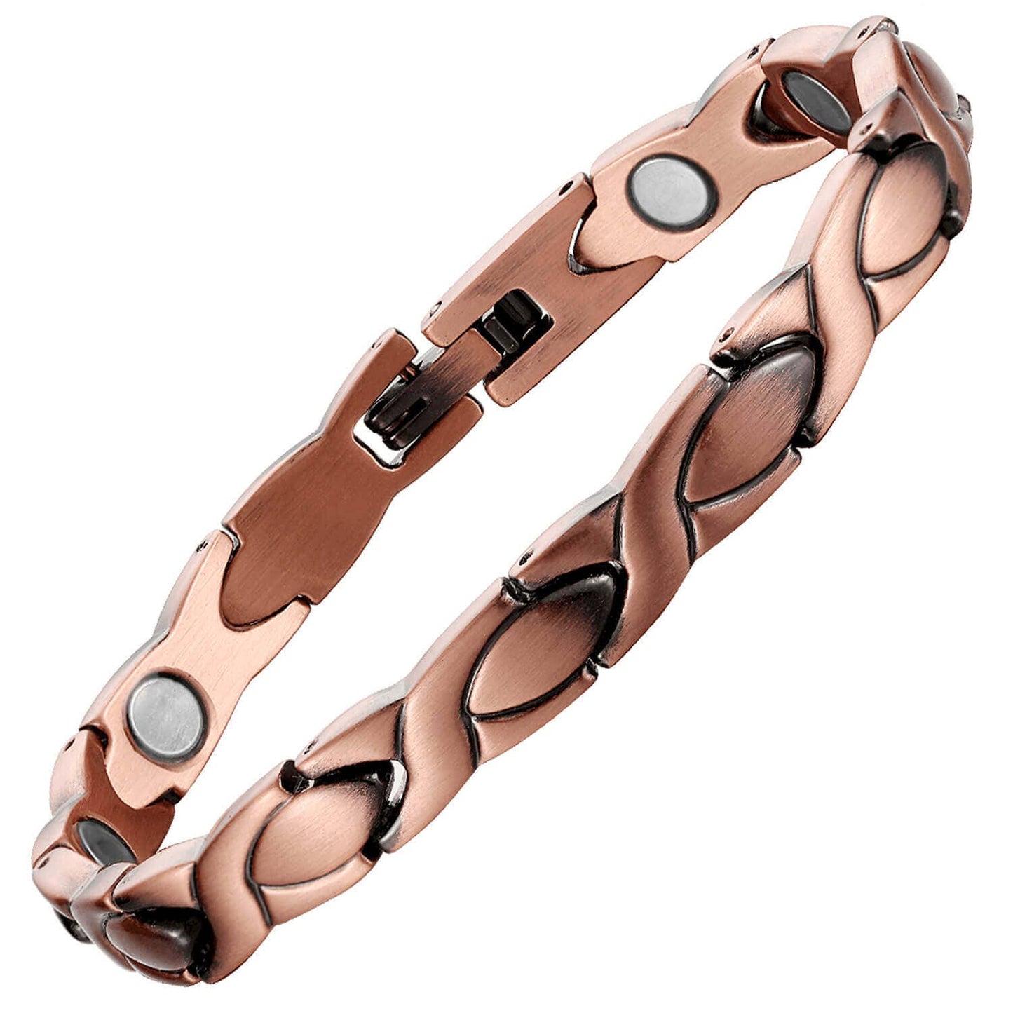LM 04 Link Copper Adjustable Magnetic  design Bracelet