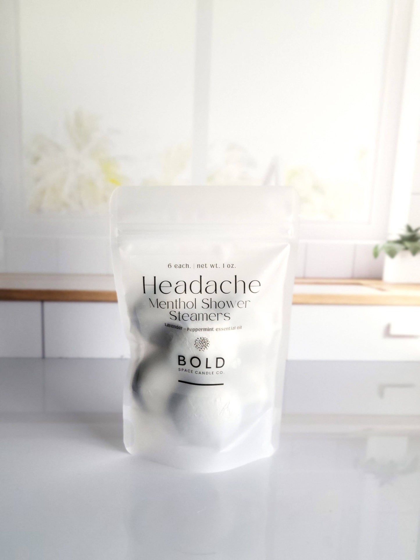 Headache Relief Shower Steamers – Lavender + Peppermint 6 pk