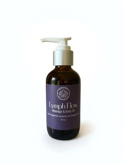 Lymph Flow Herbal Infused Massage & Body Oil 4oz