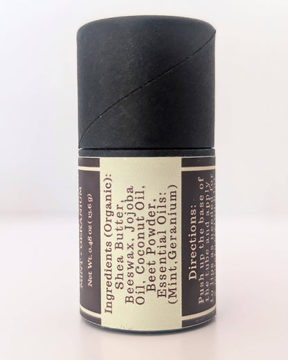 Naturally Tinted Geranium and Mint Lip Balm