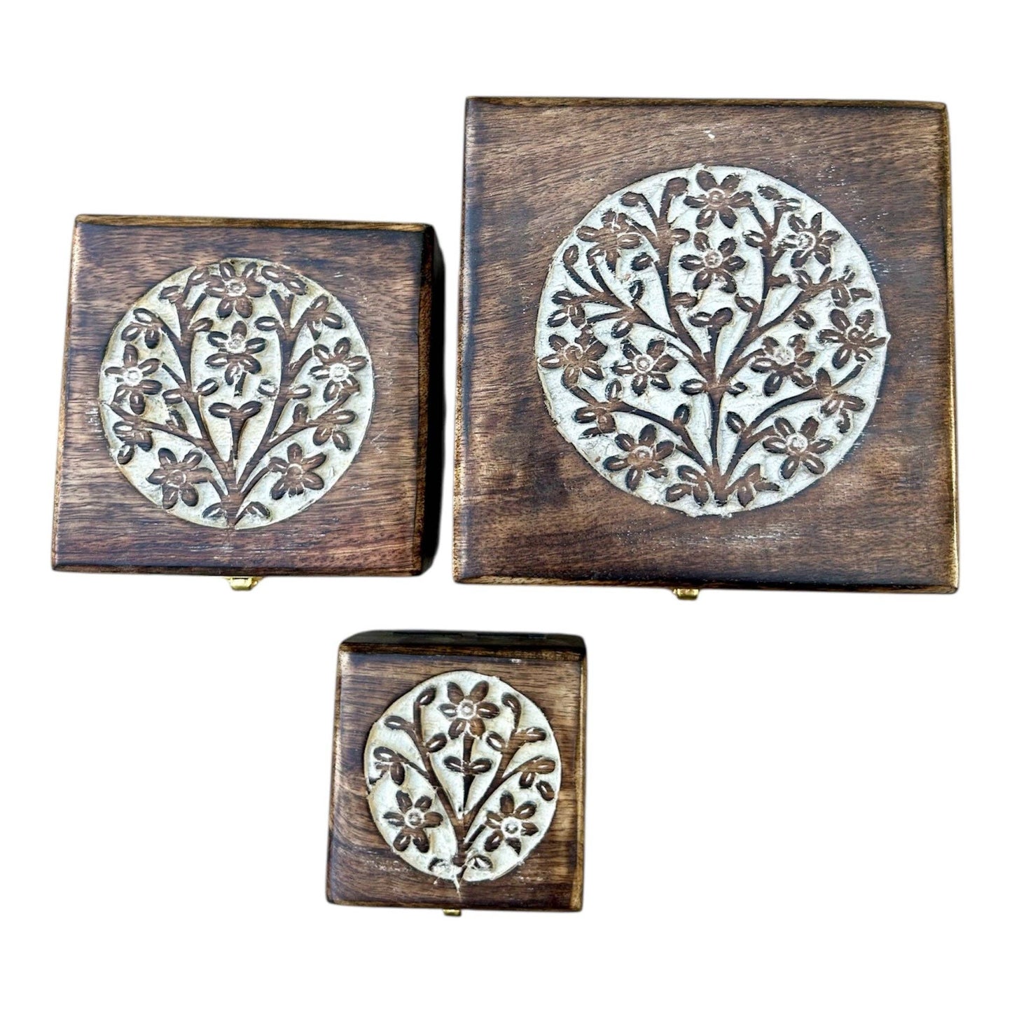 Wooden Tree Box with Latch: Small