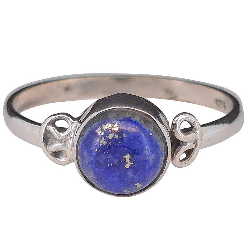 Lapis Sterling Silver Ring: 9
