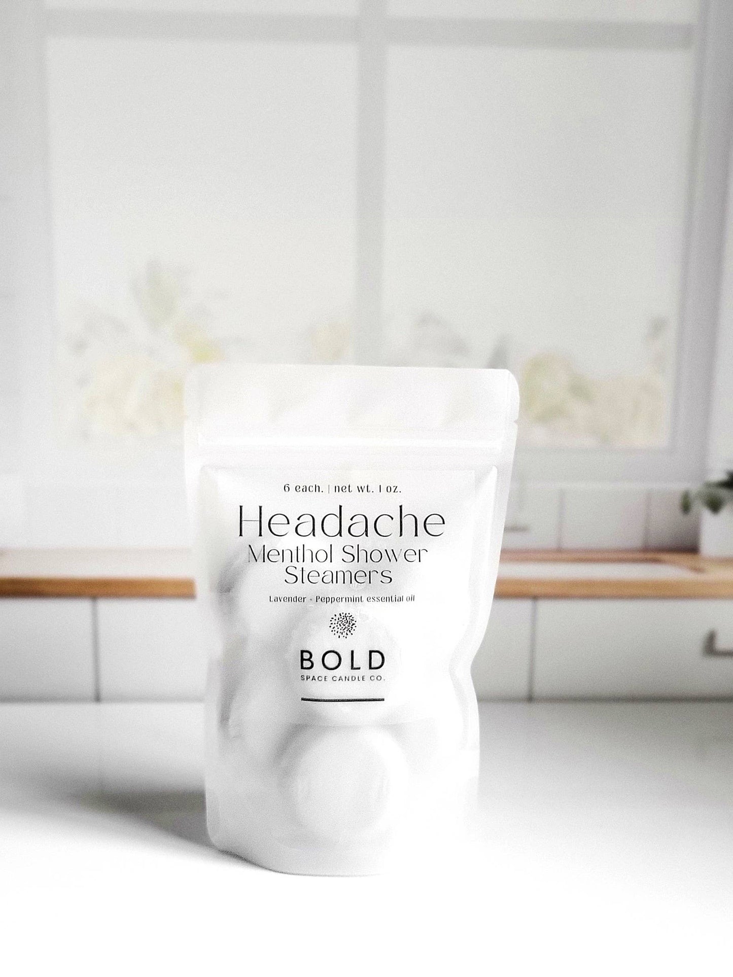 Headache Relief Shower Steamers – Lavender + Peppermint 6 pk