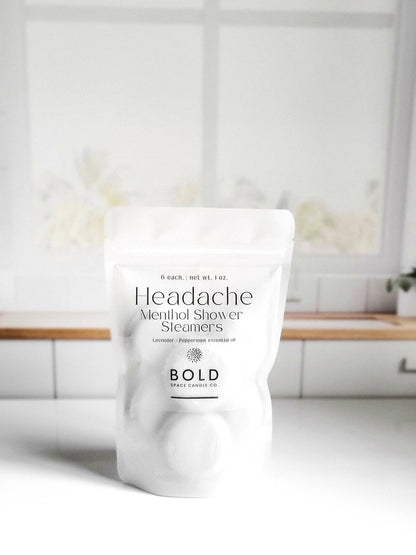 Headache Relief Shower Steamers – Lavender + Peppermint 6 pk