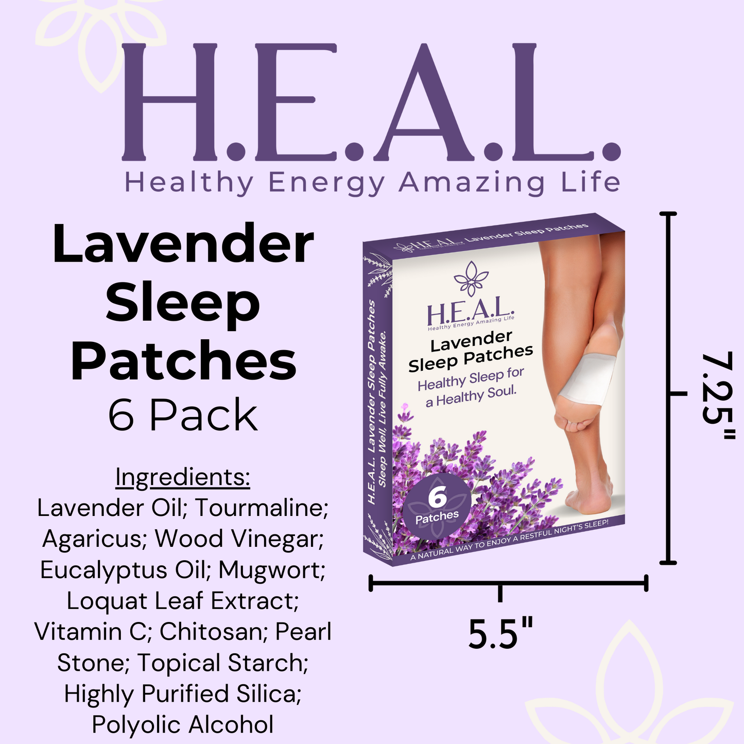 Bodytox Lavender Sleep Patches: 2-Pack