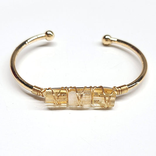 Citrine Cuff Bangel Bracelets