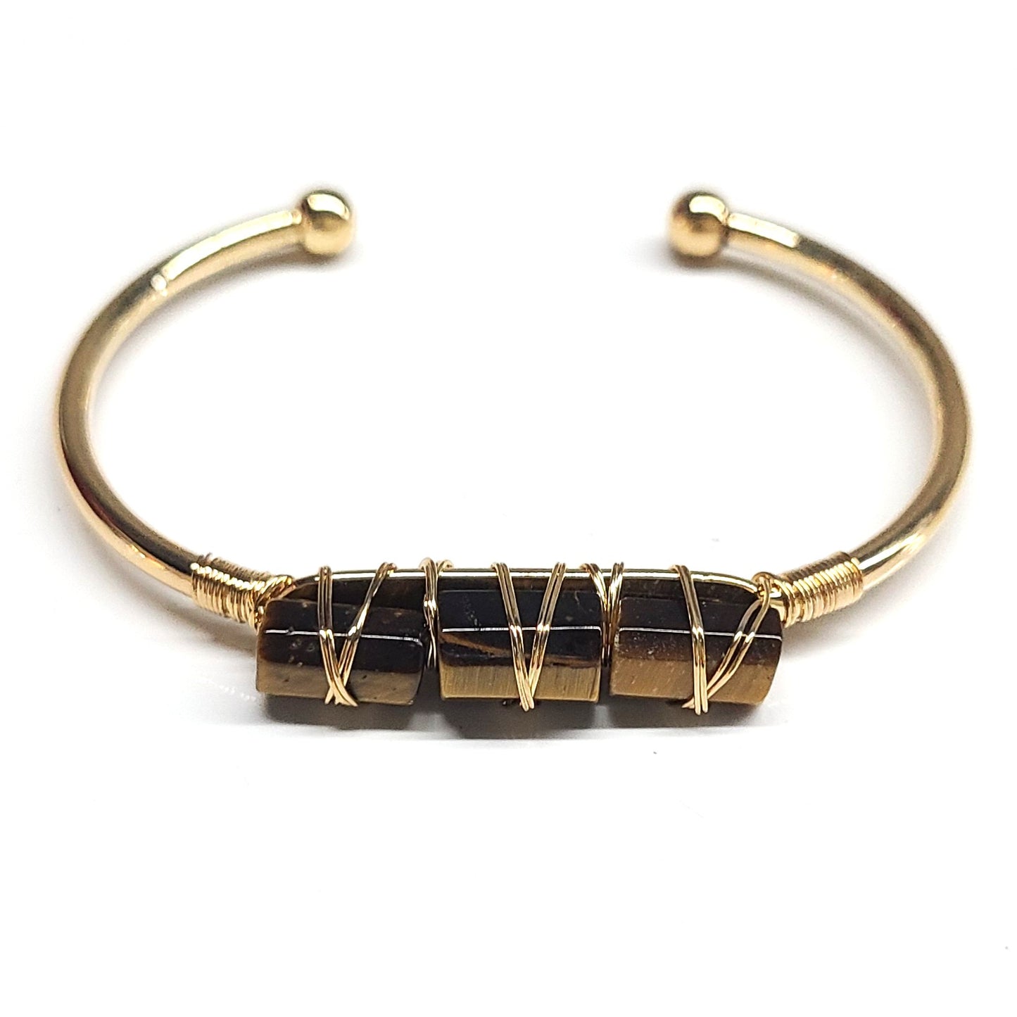 Tiger Eye Cuff Bangel Bracelets