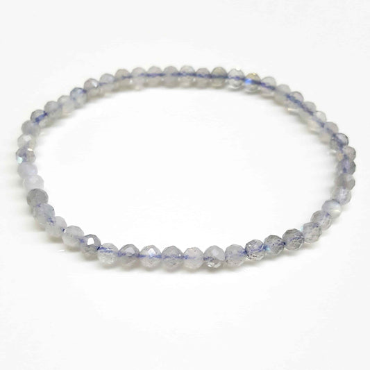 Labradorite Faceted Beaded Bracelets 4mm