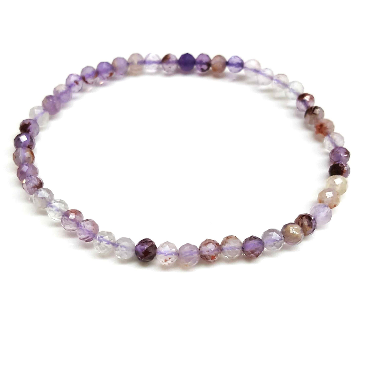 Super Seven Beaded Faceted Bracelets 4mm