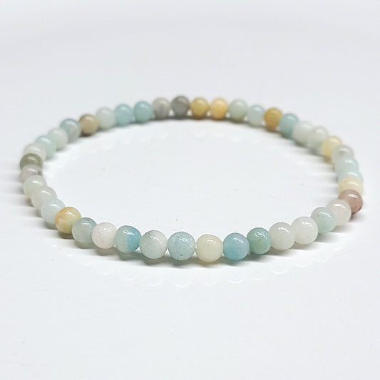 Amazonite Beaded Bracelet 4mm