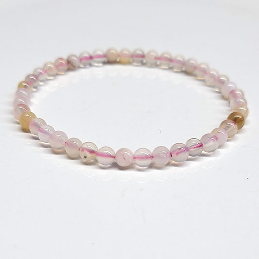 Flower Agate Beaded Bracelets 4mm