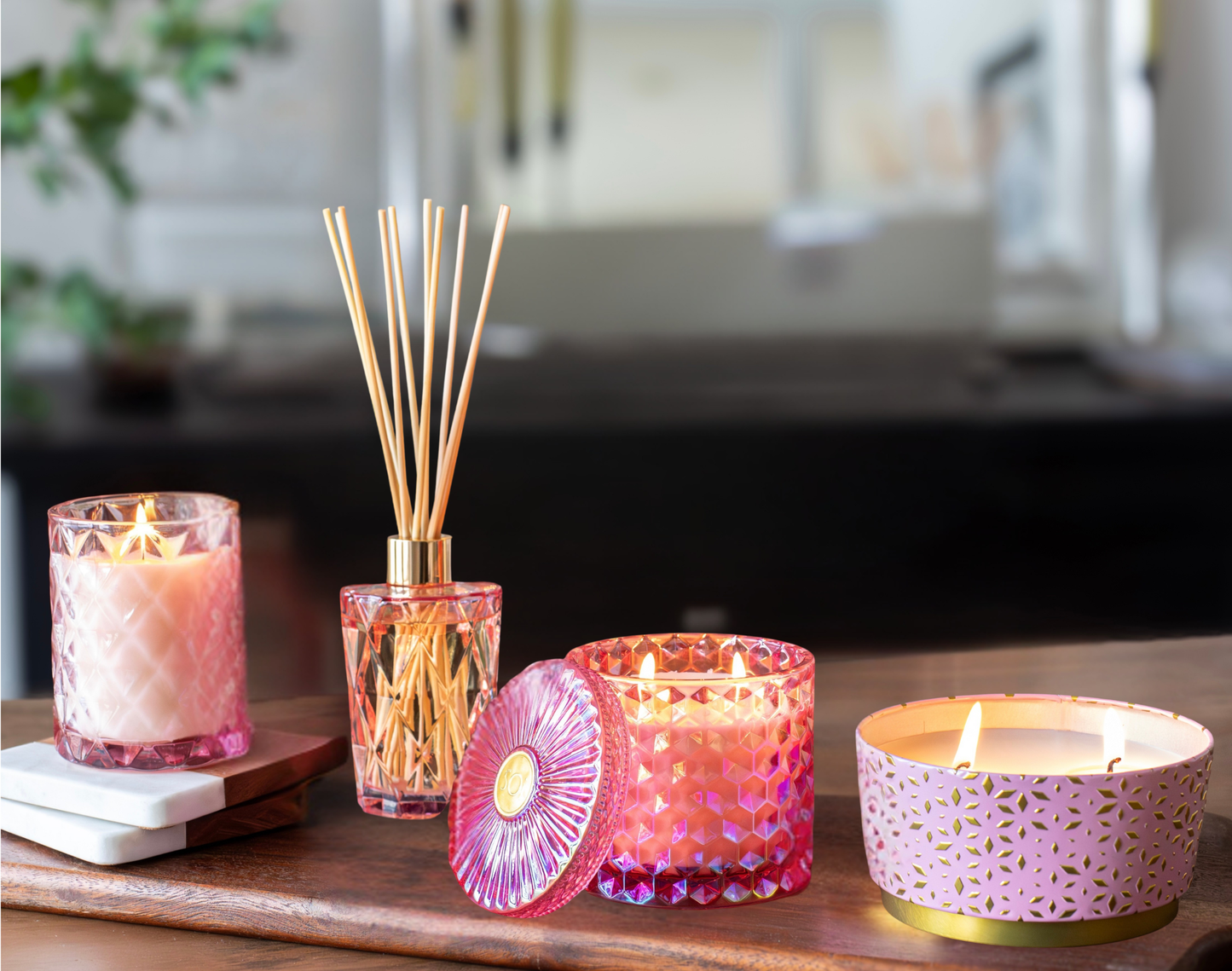 Pink Bellini 8oz Petite Shimmer Candle