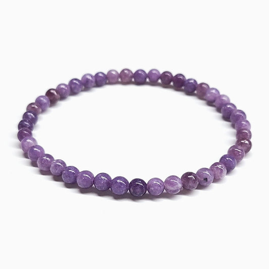 Lepidolite Beaded Bracelets 4mm