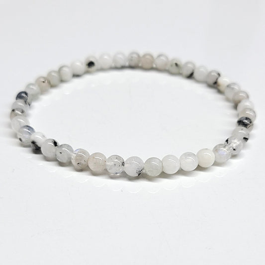 Rainbow Moonstone Beaded Bracelets 4mm