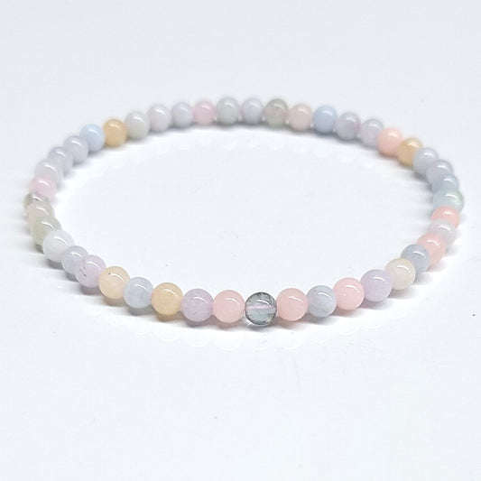 Morganite Beaded Bracelets 4mm