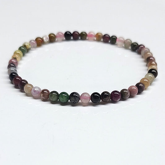 Multi Tourmaline Beaded Bracelets 4mm