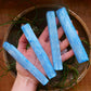 Selenite Blue Sticks