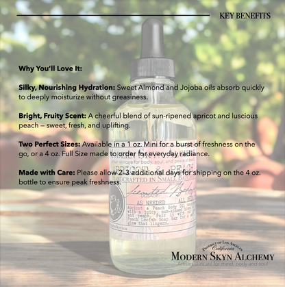 Apricot & Peach Body Oil: Mini