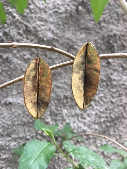 Sacred Leaf Earrings: Post