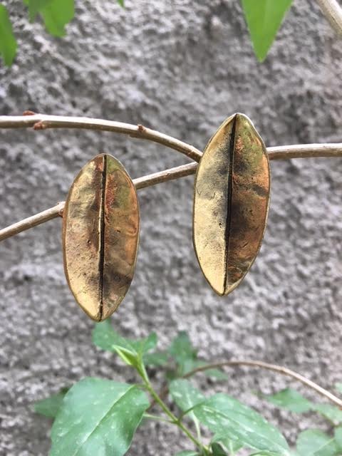 Sacred Leaf Earrings: Post